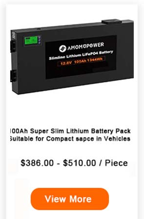 100Ah slim lithium battery