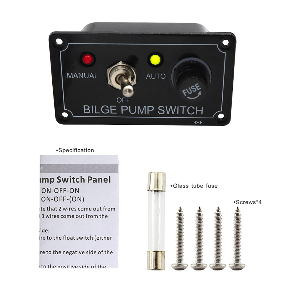 Wholesale 3-way 12V/24V Toggle Bilge Pump Switch Panel