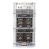 Amomd 32V RV Fuse Block 2x6 Way Blade ATP/ATC/ATO Fuse Holders Negative Bus Bar Plastic Fuse Box 12-Way Busbar for Auto Fuse