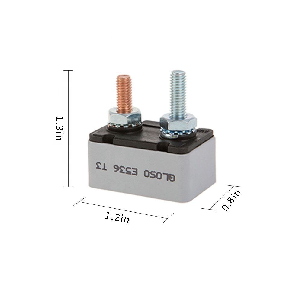 12V DC Manual Reset Motorcycle Bike ATV UTV Short Stop Circuit Breakers Overcurrent Protector with 10A 25A Rated Current