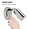 Wholesale Touch Switch Adjustable Brightness Chrome-plated Reading light with Quick Charging 2.4A USB Charger