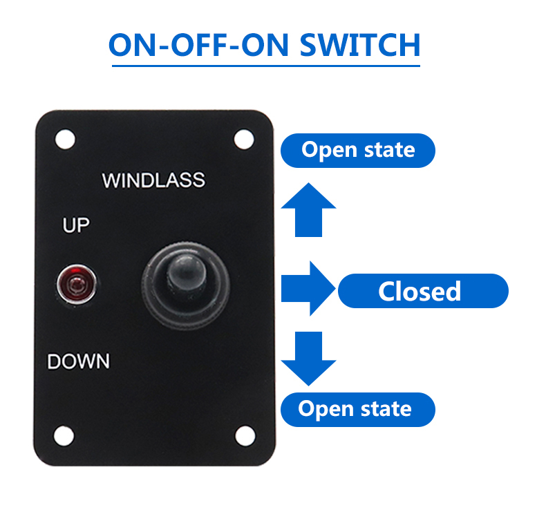 12V Led Light Marine Anchor Windlass Up/Down Toggle Control Switch ...