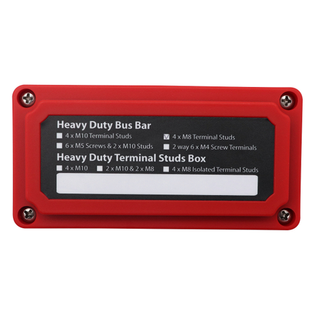 Super Heavy Duty 300A Kit 12V-48V 1 X Black & 1 X Red Bus Bar with 4 X –  Caravan Extras