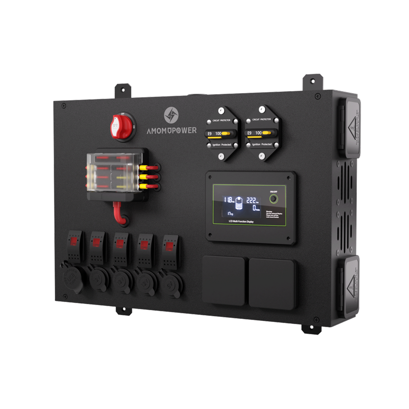 Custom 12V System Power Distribution Control Box with 1000W Inverter