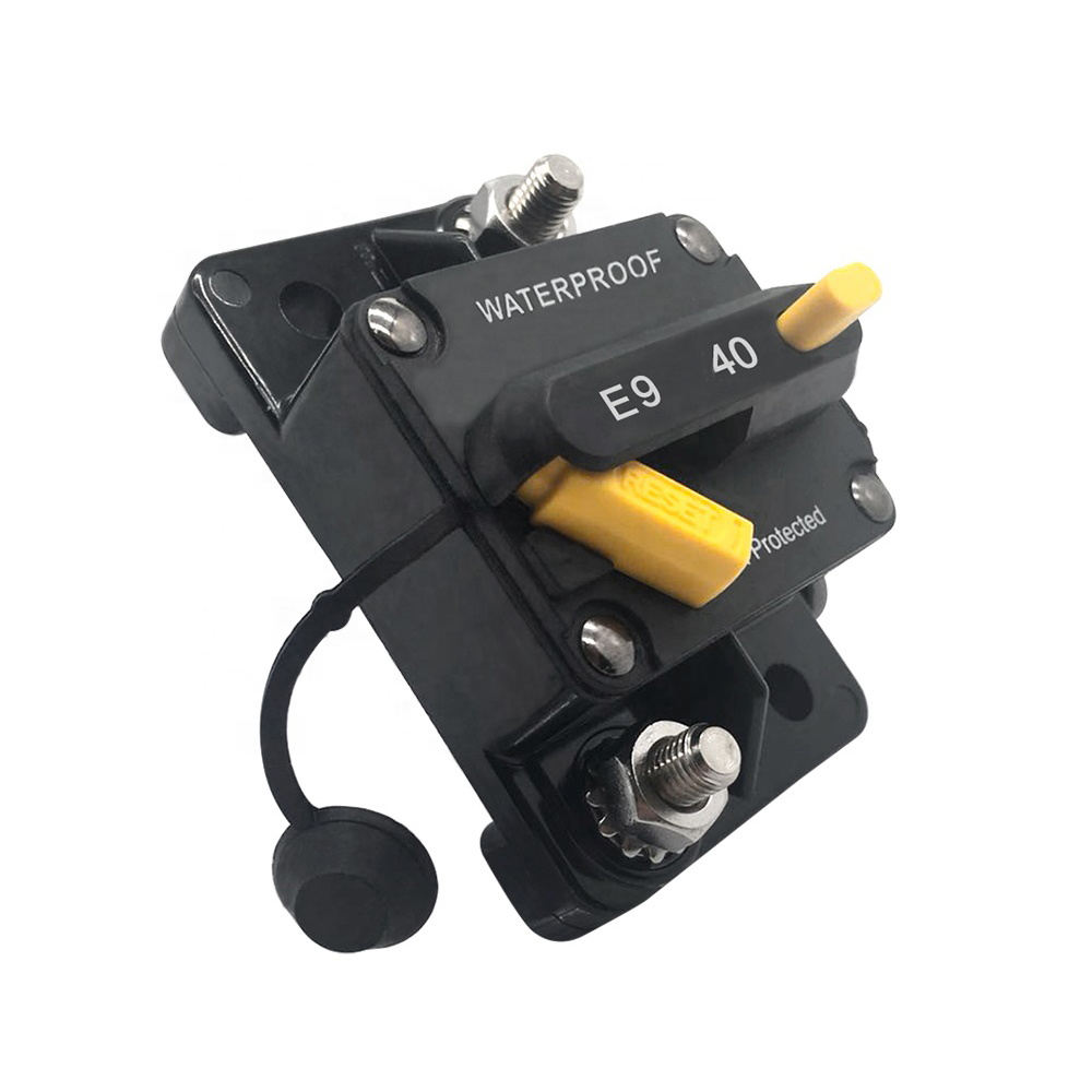 40A Marine Grade Mini Circuit Breaker Manual Reset Current Overload Protect for Boat RV Waterproof with CE Certificate