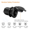 Amomd 12V Waterproof ABS Flame Retardant Cigar Lighter Merit Socket for Marine Car Use Plugs & Sockets