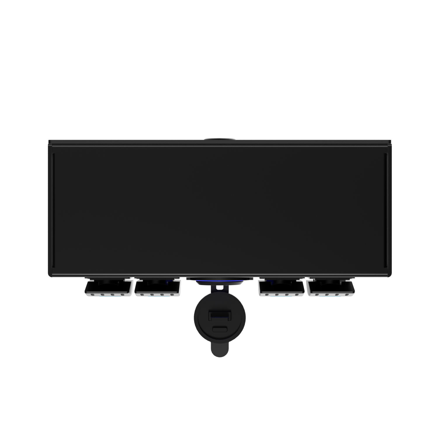 Wholesale 12V SPST Rocker Switch Control Box 4 Gang QC/PD USB Socket RV Boat Truck Made Durable Aluminum Alloy ip54