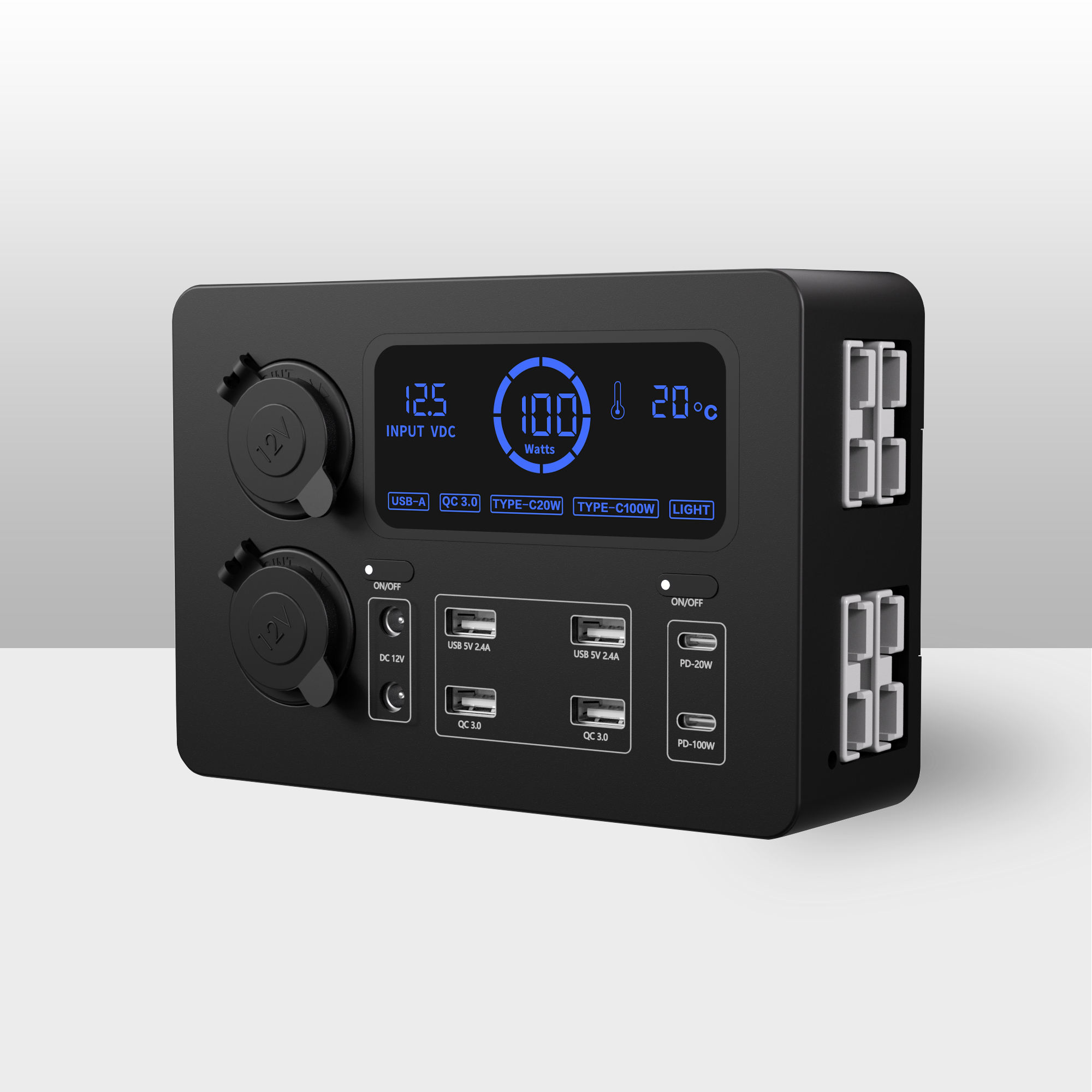 Motorhome Caravan Trailer RV Canopy Mini Power Outlet Control Box Power Up 13 Devices for Australia and South Africa Markets