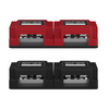 Amomd 4 Bolt DC 600A High Large Current Copper Bus Bar M8/M10 Power Distribution Busbar Connector Box with 2 Cover