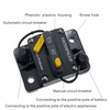 40A Marine Grade Mini Circuit Breaker Manual Reset Current Overload Protect for Boat RV Waterproof with CE Certificate