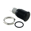 12V 18mm round Aluminum Metal Push Button Switch Latching IP67 Protection Level CE Certified Black White Red Green Blue LED