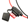 Amomd 12V 24V Dual 2.4A USB Ports and Waterproof Cigarette Lighter Socket Output Panel for Car RV