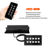 Amomd High-End Luxury 10-Way Bluetooth Control Membrane Switch Box Panel RV Marine Caravan LED Light Source Black Buttons