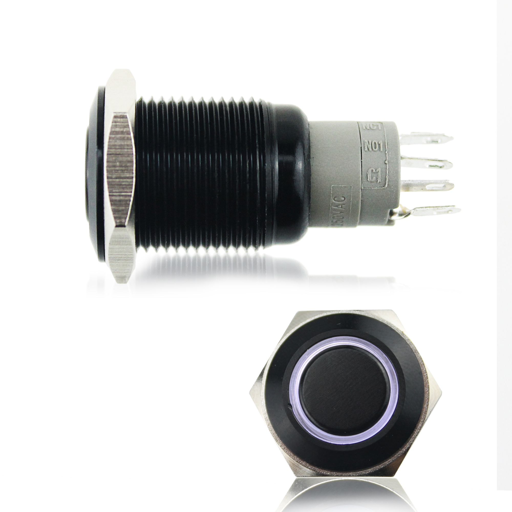  Wholesale Colorful Ring Status Indicator LED Push Button Switch