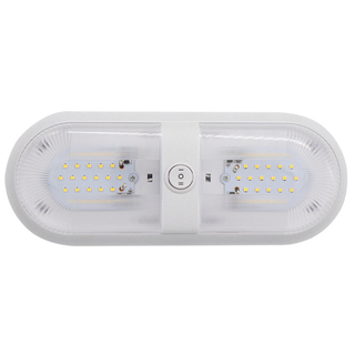  Wholesale 12V Led RV Interior Ceiling Oval Dual Light with on-off-on Rocker Switch