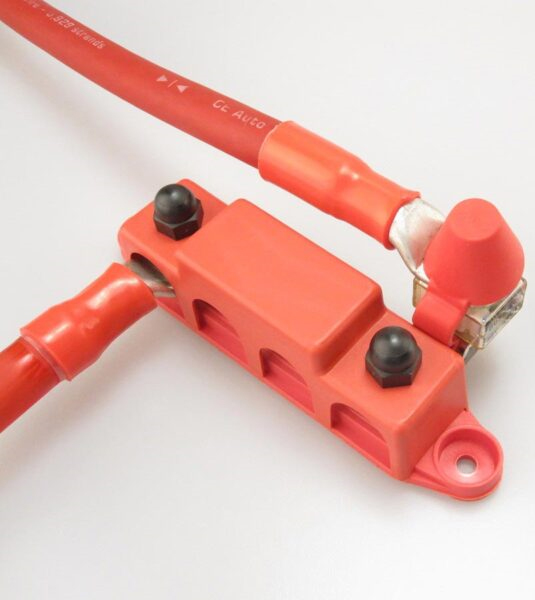  Wholesale Custom Amomd Marine Rated Battery Terminal Fuse Block 300A M10 Studs Red Cover