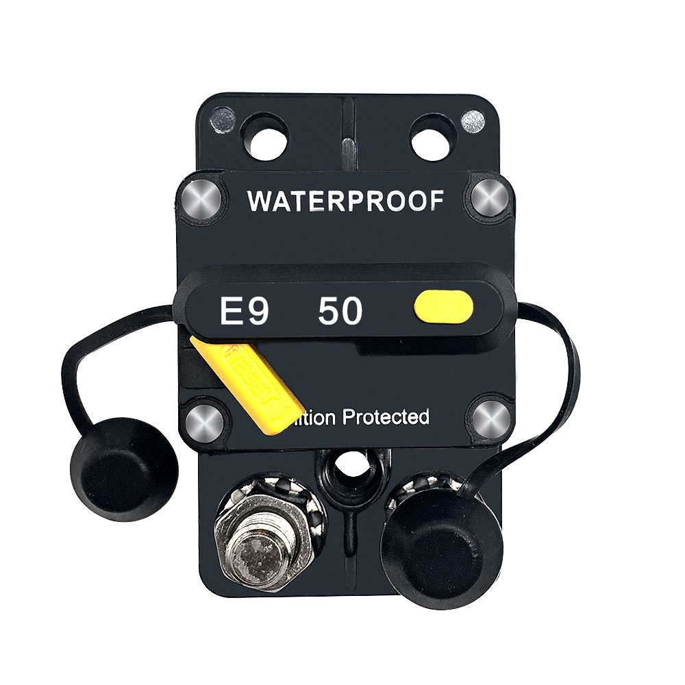Wholesale High-Amp DC 50A Manual Reset Waterproof Circuit Breaker for Battery Protection