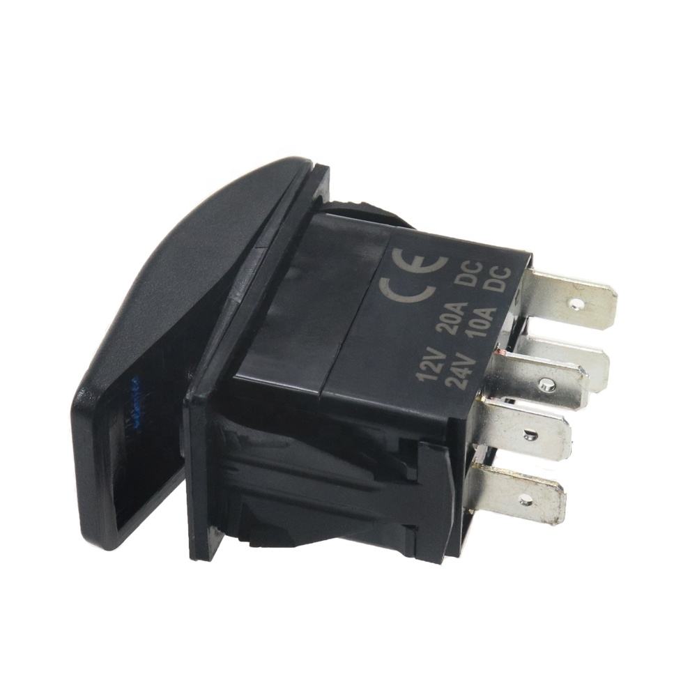 12V/24V DC 5-Pin Waterproof Rocker Switch Custom Screen Printing ...