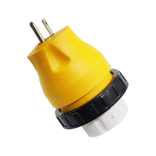 Wholesale 125V AC Europe RV Plug Power Adapter Converter Plug 15A Male To 50A Female Twist Adapter