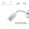  Wholesale Touch Switch USB Charger Flexible Arm Chrome-plated Reading Light for Marine RV
