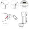  Wholesale Marine RV Chrome-plated Flexible Arm Gooseneck Light with Usb Charger And Touch Switch