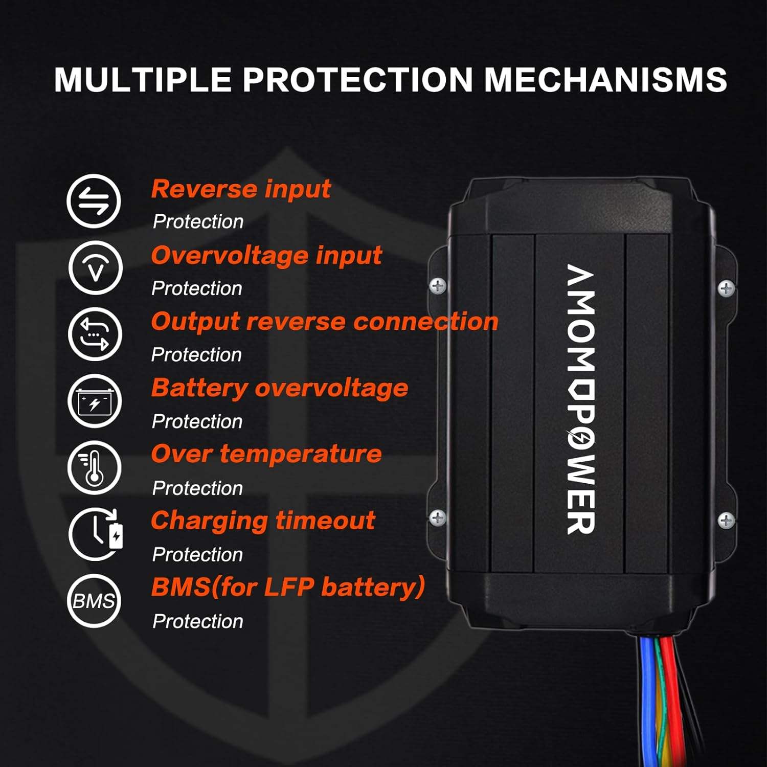 12V 40A DC-DC Power Converter On-Board Battery Charger for Lithium Dual Battery System Part of Power Conversion System